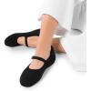 imageDREAM PAIRS Womens Mary Jane Ballet Flat Shoes Dressy Foldable Knit Flats with Arch Support Comfortable for Casual Work OfficeBlack