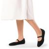 imageDREAM PAIRS Womens Mary Jane Ballet Flat Shoes Dressy Foldable Knit Flats with Arch Support Comfortable for Casual Work OfficeBlack