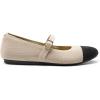 imageDREAM PAIRS Womens Mary Jane Ballet Flat Shoes Dressy Foldable Knit Flats with Arch Support Comfortable for Casual Work OfficeNudeBlack