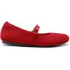 imageDREAM PAIRS Womens Mary Jane Ballet Flat Shoes Dressy Foldable Knit Flats with Arch Support Comfortable for Casual Work OfficeRed