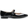 imageDREAM PAIRS Womens Silver Square Toe Mary Jane Flats Comfortable Casual Slip On Dress Shoes with Buckle Strap for Womens Daily WearBlackpat