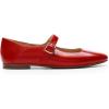 imageDREAM PAIRS Womens Silver Square Toe Mary Jane Flats Comfortable Casual Slip On Dress Shoes with Buckle Strap for Womens Daily WearRed