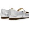 imageDREAM PAIRS Womens Silver Square Toe Mary Jane Flats Comfortable Casual Slip On Dress Shoes with Buckle Strap for Womens Daily WearSilver