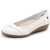 imageDREAM PAIRS Womens Ballet Flats Business Office Work Dress Shoes Comfortable Dressy Flats for WomenWhite