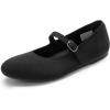 imageDREAM PAIRS Womens Mary Jane Ballet Flat Shoes Dressy Foldable Knit Flats with Arch Support Comfortable for Casual Work OfficeBlack