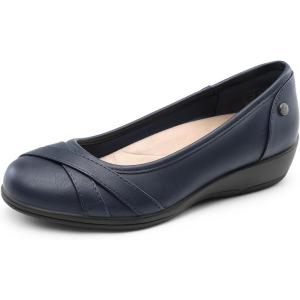 imageDREAM PAIRS Womens Ballet Flats Business Office Work Dress Shoes Comfortable Dressy Flats for WomenNavy