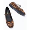 imageDREAM PAIRS Womens Ballet Flats Mary Jane Shoes Round Toe Comfortable Dressy Casual Slipon Work Daily Soft Flat ShoesLeopard