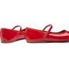 imageDREAM PAIRS Womens Ballet Flats Mary Jane Shoes Round Toe Comfortable Dressy Casual Slipon Work Daily Soft Flat ShoesRedpat