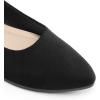 imageDREAM PAIRS Womens Flats Comfortable Slip On Business Work Office Casual Suede Ballet Flats Pointed Toe Dress ShoesBlack