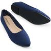 imageDREAM PAIRS Womens Flats Comfortable Slip On Business Work Office Casual Suede Ballet Flats Pointed Toe Dress ShoesNavy