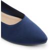 imageDREAM PAIRS Womens Flats Comfortable Slip On Business Work Office Casual Suede Ballet Flats Pointed Toe Dress ShoesNavy