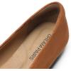 imageDREAM PAIRS Womens Flats Pointed Toe SlipOn Dressy Flat Shoes Comfortable Business Casual Dress Shoes for Office WorkBrown