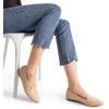 imageDREAM PAIRS Womens Flats Pointed Toe SlipOn Dressy Flat Shoes Comfortable Business Casual Dress Shoes for Office WorkNude