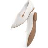 imageDREAM PAIRS Womens Flats Pointed Toe SlipOn Dressy Flat Shoes Comfortable Business Casual Dress Shoes for Office WorkWhite
