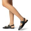 imageDREAM PAIRS Womens Slingback Ballet Flats Pointed Toe Buckle Comfortable Dress Slipon Flat ShoesBlack