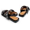 imageDREAM PAIRS Womens Slingback Ballet Flats Pointed Toe Buckle Comfortable Dress Slipon Flat ShoesBlack