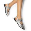 imageDREAM PAIRS Womens Slingback Ballet Flats Pointed Toe Buckle Comfortable Dress Slipon Flat ShoesSilver