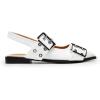 imageDREAM PAIRS Womens Slingback Ballet Flats Pointed Toe Buckle Comfortable Dress Slipon Flat ShoesWhite