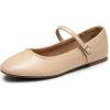 imageDREAM PAIRS Womens Ballet Flats Mary Jane Shoes Round Toe Comfortable Dressy Casual Slipon Work Daily Soft Flat ShoesNudepu