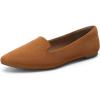 imageDREAM PAIRS Womens Flats Pointed Toe SlipOn Dressy Flat Shoes Comfortable Business Casual Dress Shoes for Office WorkBrown