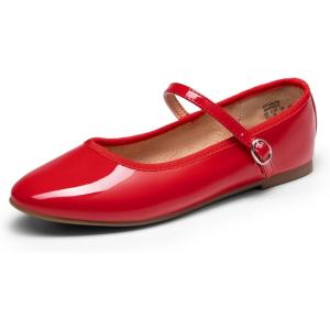 imageDREAM PAIRS Womens Ballet Flats Mary Jane Shoes Round Toe Comfortable Dressy Casual Slipon Work Daily Soft Flat ShoesRedpat