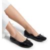 imageDREAM PAIRS Womens Flats Foldable Square Toe Ballet Flats for Women Bowknot Dressy Comfortable Light Weight Slip On Dress ShoesBlackpat