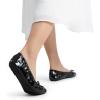imageDREAM PAIRS Womens Flats Foldable Square Toe Ballet Flats for Women Bowknot Dressy Comfortable Light Weight Slip On Dress ShoesBlackpat
