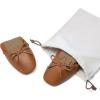 imageDREAM PAIRS Womens Flats Foldable Square Toe Ballet Flats for Women Bowknot Dressy Comfortable Light Weight Slip On Dress ShoesBrown