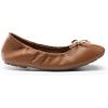 imageDREAM PAIRS Womens Flats Foldable Square Toe Ballet Flats for Women Bowknot Dressy Comfortable Light Weight Slip On Dress ShoesBrown