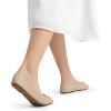 imageDREAM PAIRS Womens Flats Foldable Square Toe Ballet Flats for Women Bowknot Dressy Comfortable Light Weight Slip On Dress ShoesNude