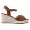imageDREAM PAIRS Espadrille Dressy Wedge Sandals Womens Platform Sandals Casual Summer Comfortable High Heeled Wedges with Adjustable BuckleBrownnubuck