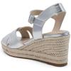 imageDREAM PAIRS Espadrille Dressy Wedge Sandals Womens Platform Sandals Casual Summer Comfortable High Heeled Wedges with Adjustable BuckleSilvermetallic
