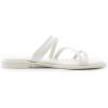 imageDREAM PAIRS Womens Clear Studded Rhinestone Slide Sandals Slip on Open Toe Cute Flat Sandals for SummerWhitepu