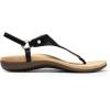 imageDREAM PAIRS Womens Flat Sandals Arch Support Orthopedic Comfortable Soft Cushion Summer TStrap Walking Thong SandalsBlack