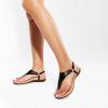 imageDREAM PAIRS Womens Flat Sandals Arch Support Orthopedic Comfortable Soft Cushion Summer TStrap Walking Thong SandalsBlack