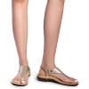 imageDREAM PAIRS Womens Flat Sandals Arch Support Orthopedic Comfortable Soft Cushion Summer TStrap Walking Thong SandalsGoldpu