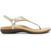 imageDREAM PAIRS Womens Flat Sandals Arch Support Orthopedic Comfortable Soft Cushion Summer TStrap Walking Thong SandalsGoldpu