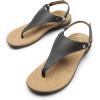 imageDREAM PAIRS Womens Flat Sandals Arch Support Orthopedic Comfortable Soft Cushion Summer TStrap Walking Thong SandalsGreypu