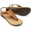 imageDREAM PAIRS Womens Flat Sandals Arch Support Orthopedic Comfortable Soft Cushion Summer TStrap Walking Thong SandalsTanpu
