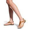 imageDREAM PAIRS Womens Flat Sandals Arch Support Orthopedic Comfortable Soft Cushion Summer TStrap Walking Thong SandalsTanpu