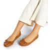 imageDREAM PAIRS Womens Flats Foldable Ballet Flats for Women Bowknot Round Toe Comfort Light Weight SlipOn Dress ShoesBrown