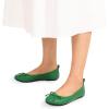 imageDREAM PAIRS Womens Flats Foldable Ballet Flats for Women Bowknot Round Toe Comfort Light Weight SlipOn Dress ShoesGreen