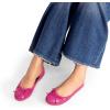imageDREAM PAIRS Womens Flats Foldable Ballet Flats for Women Bowknot Round Toe Comfort Light Weight SlipOn Dress ShoesHot Pink