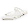 imageDREAM PAIRS Womens Clear Studded Rhinestone Slide Sandals Slip on Open Toe Cute Flat Sandals for SummerWhitepu