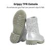 imageDREAM PAIRS Girls Side Zipper Glitter Ankle BootsToddlerLittle KidBig KidSilver