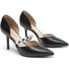 imageDREAM PAIRS Womens Closed Toe High Heels Stiletto Pointed Toe Strappy Pearl Elegant DOrsay Dress Wedding Party Pumps ShoesBlackpu