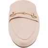 imageDREAM PAIRS Womens Flat Mules Buckle Pointed Toe Backless Slip on Slides Loafer ShoesBeigeSuede