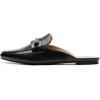 imageDREAM PAIRS Womens Flat Mules Buckle Pointed Toe Backless Slip on Slides Loafer ShoesBlacksnake