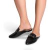 imageDREAM PAIRS Womens Flat Mules Buckle Pointed Toe Backless Slip on Slides Loafer ShoesBlacksnake