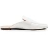 imageDREAM PAIRS Womens Flat Mules Buckle Pointed Toe Backless Slip on Slides Loafer ShoesWhite